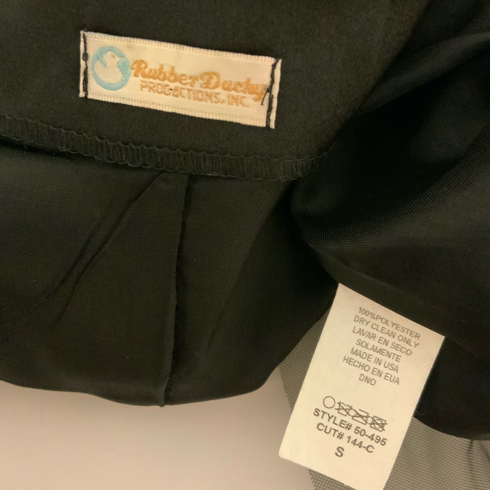 NWOT Rubber Ducky Satin Strapless Black High Low Cocktail/Prom Dress - Picture 5 of 9